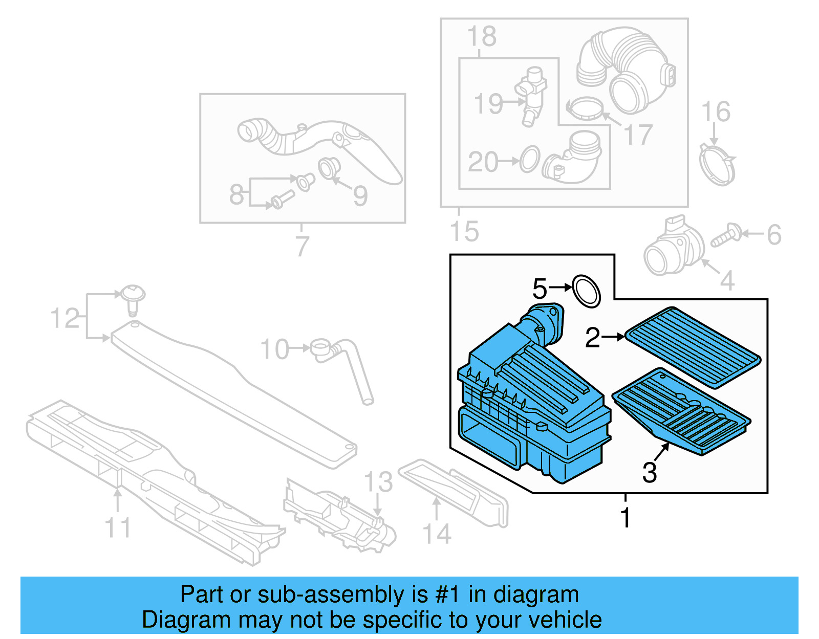 Air Cleaner Assembly 5QM-129-607-F - View 3
