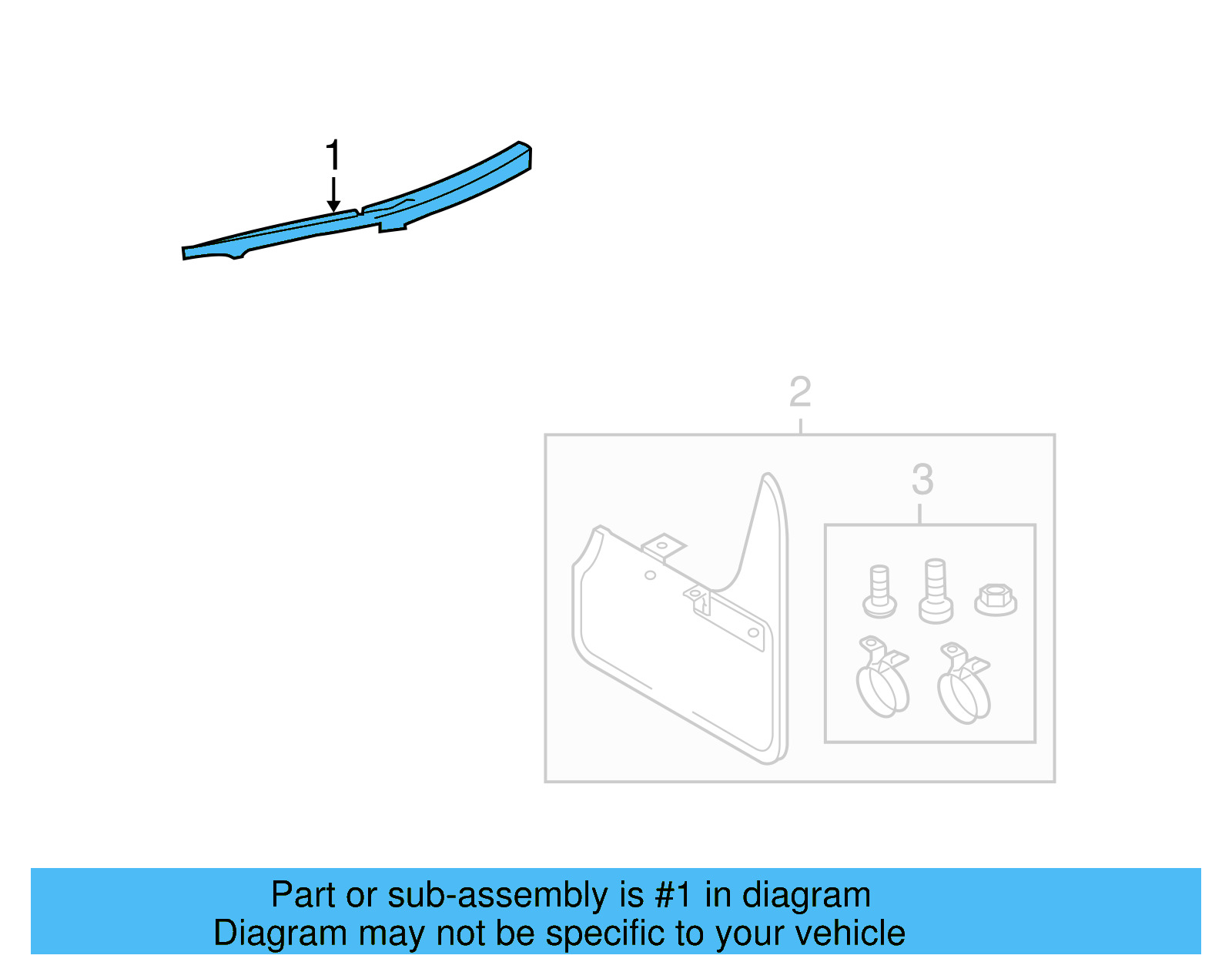 Belt Molding 1Y0-853-299-G-99X - View 2