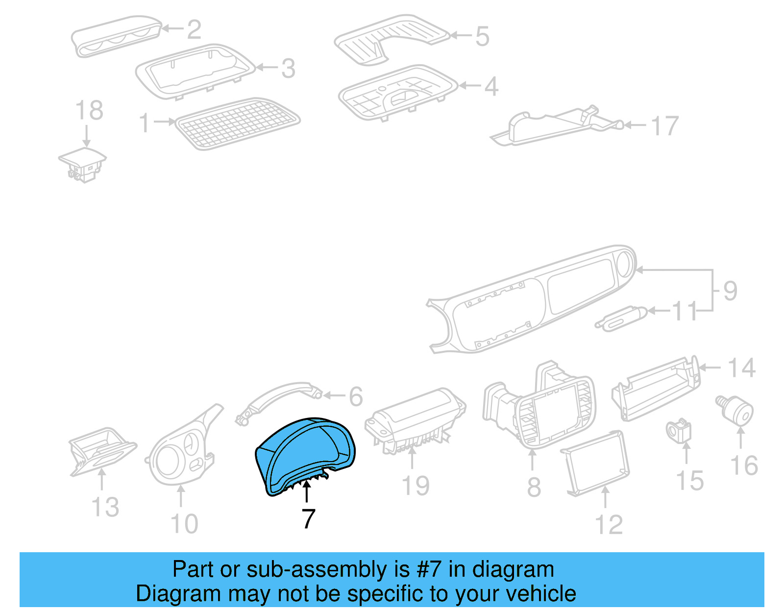 Cluster Bezel 5C5-857-053-F-041 - View 10