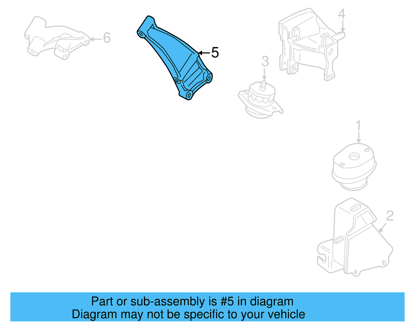 Rear Bracket Bracket 02B-409-905-M - View 5