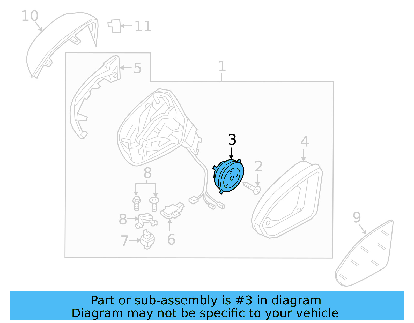 Adjust Motor 3G0-959-578-A - View 2