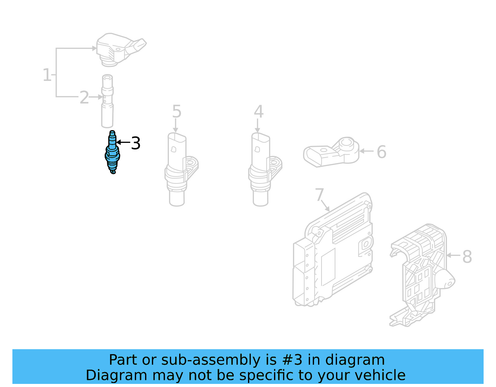 Spark Plug 06K-905-601-L - View 5