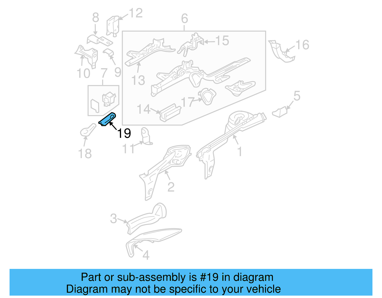 Tow Eye Bracket 1C0-804-387 - View 2