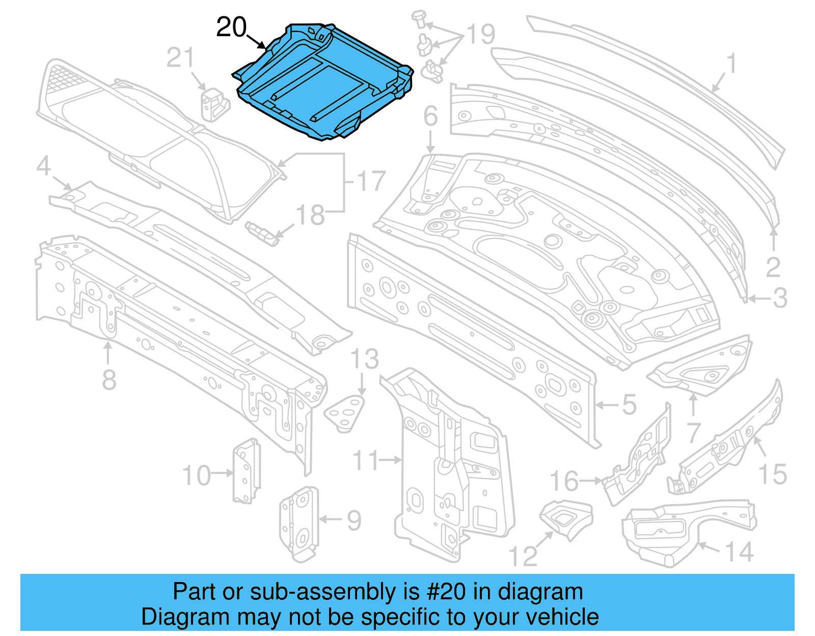 Mount Bracket 5C3-862-953-F - View 2