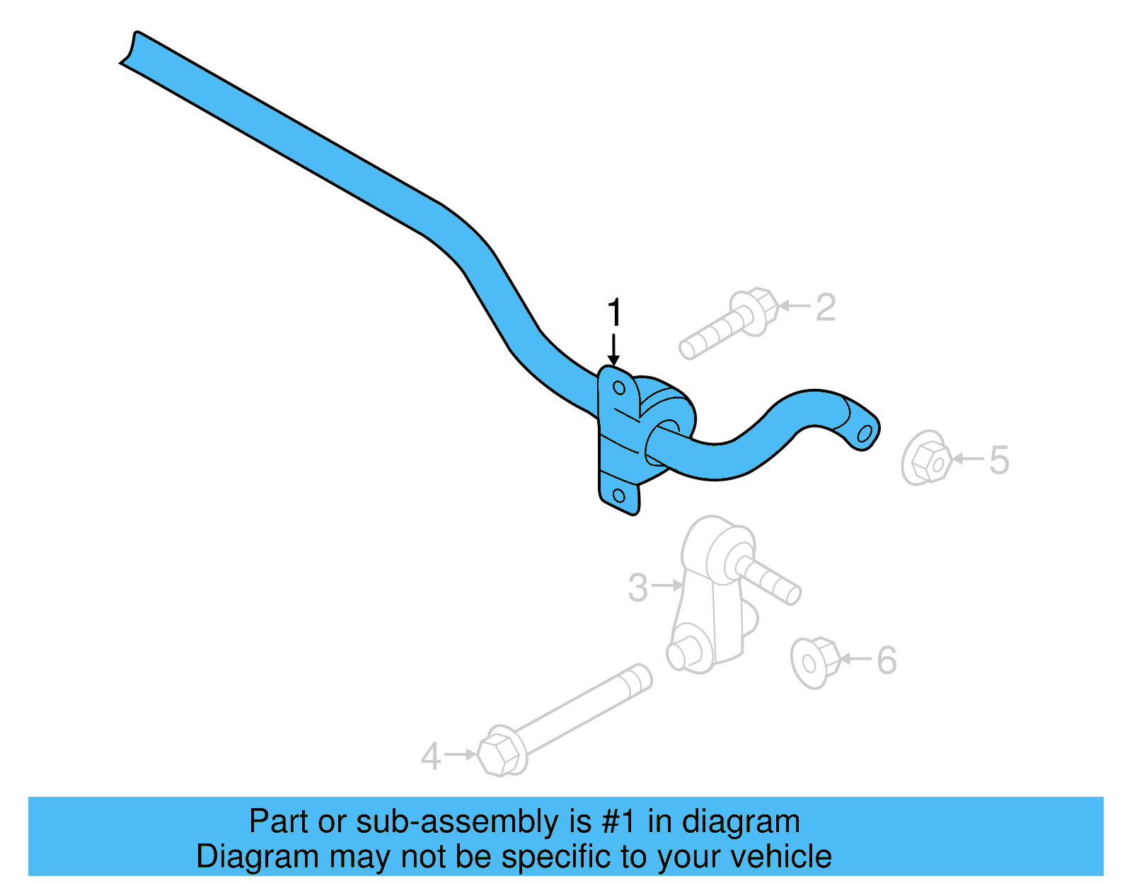 Stabilizer Bar 5Q0-511-305-BA - View 5