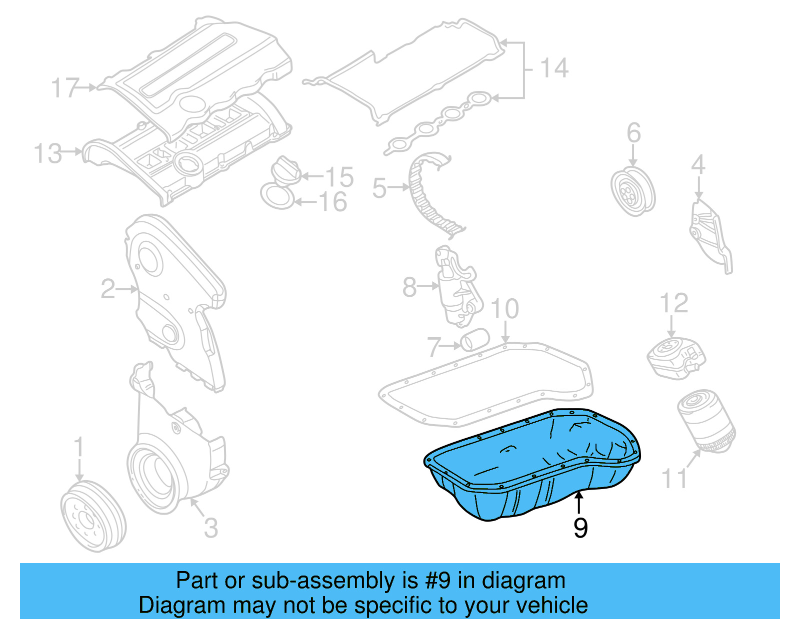 Oil Pan 058-103-598-E - View 4