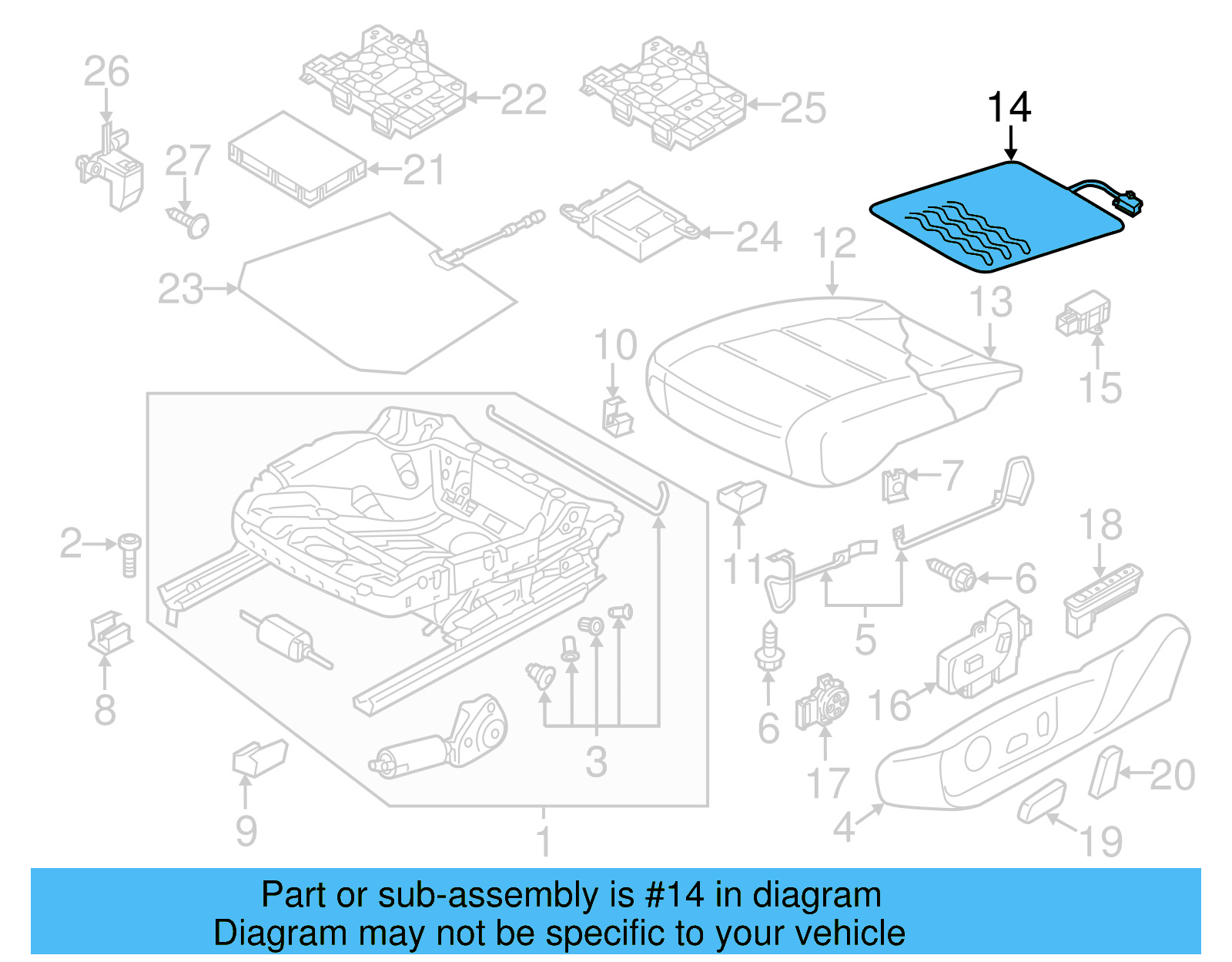 Seat Cushion Heater 561-963-555-D - View 11
