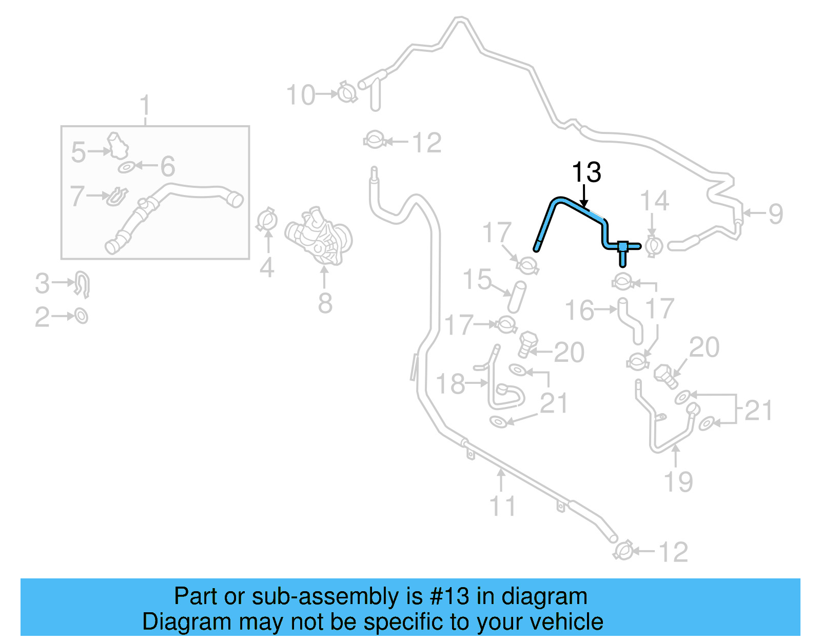 Connector Tube 059-121-086-Q - View 4