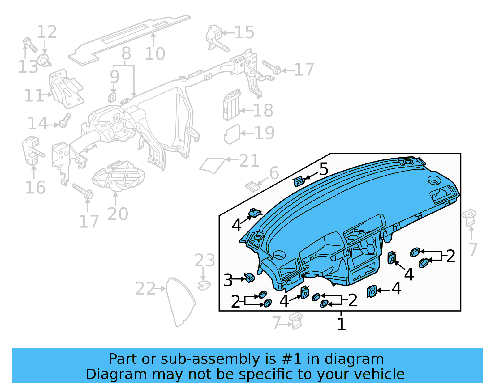 Instrument Panel 561-857-003-AA-HR6 - View 4