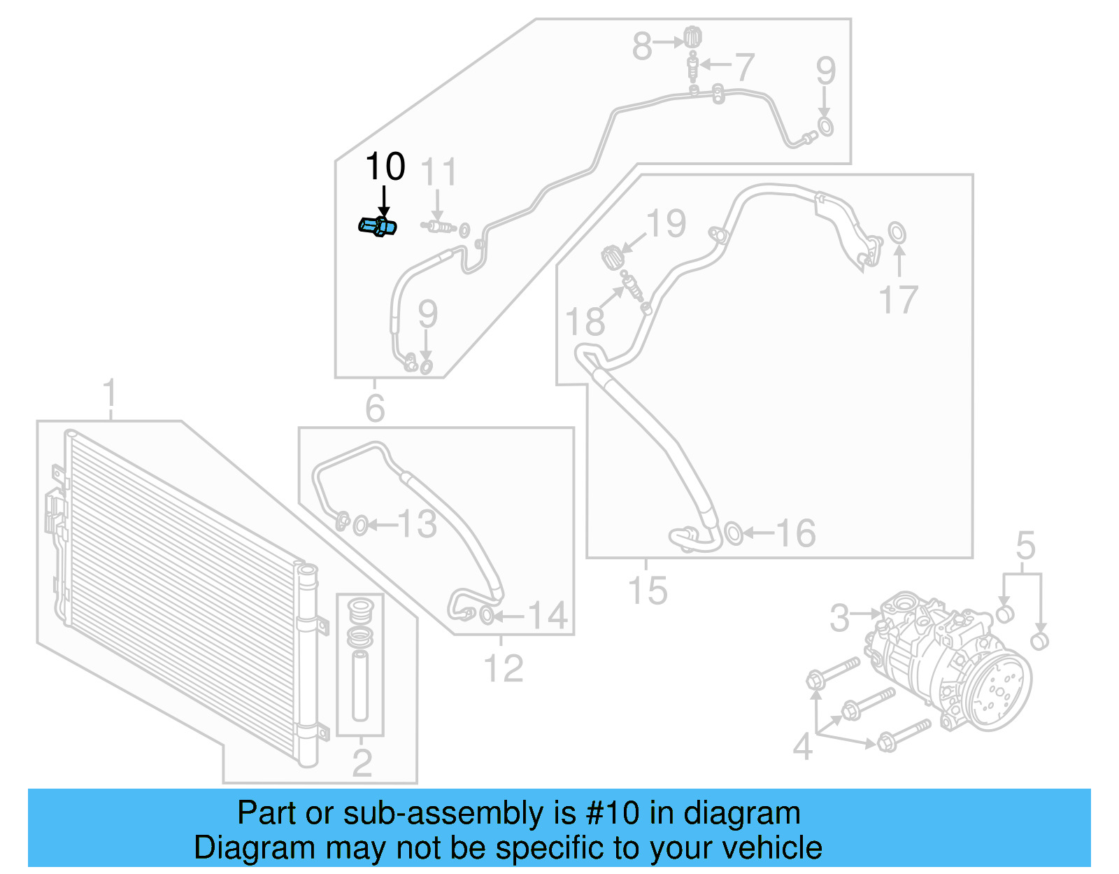Pressure Sensor 4H0-959-126-C - View 13