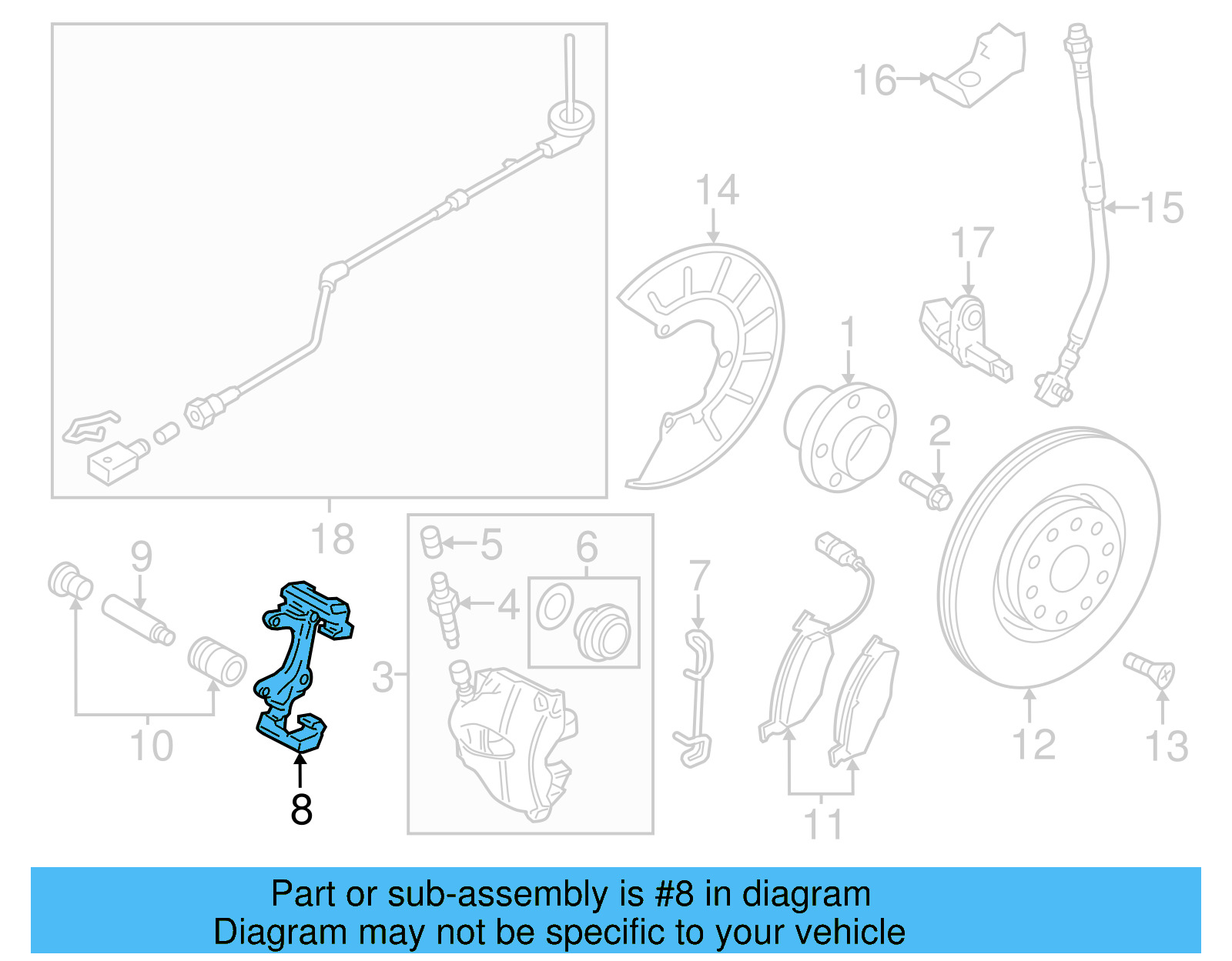 Caliper Mount 1K0-615-125-D - View 27