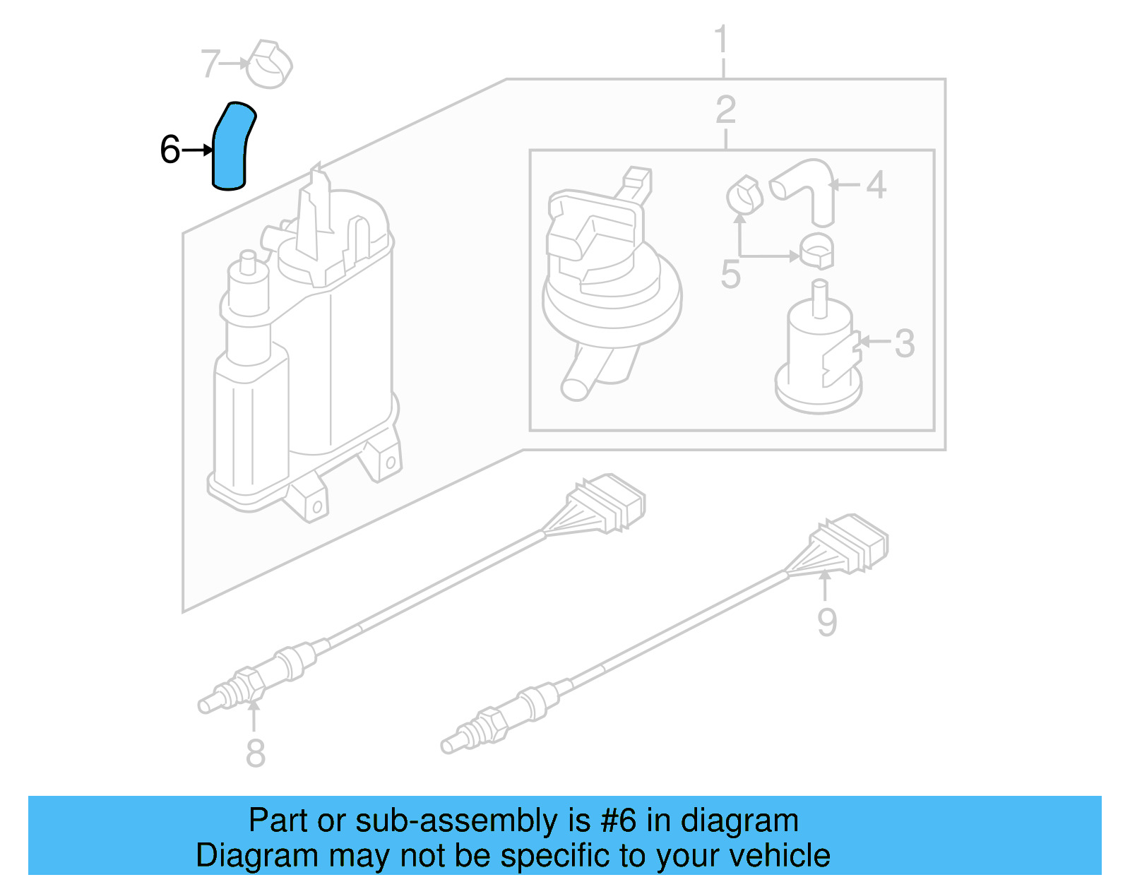 Breather Tube 3C0-201-336 - View 6