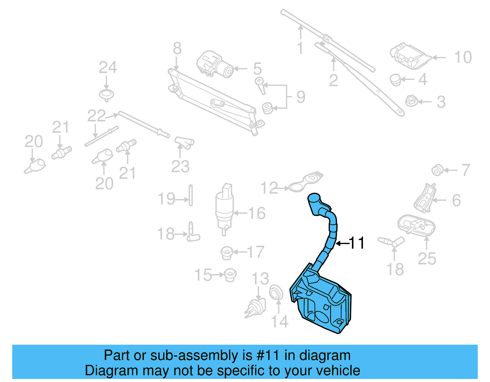 Washer Reservoir 1K0-955-453-S - View 6
