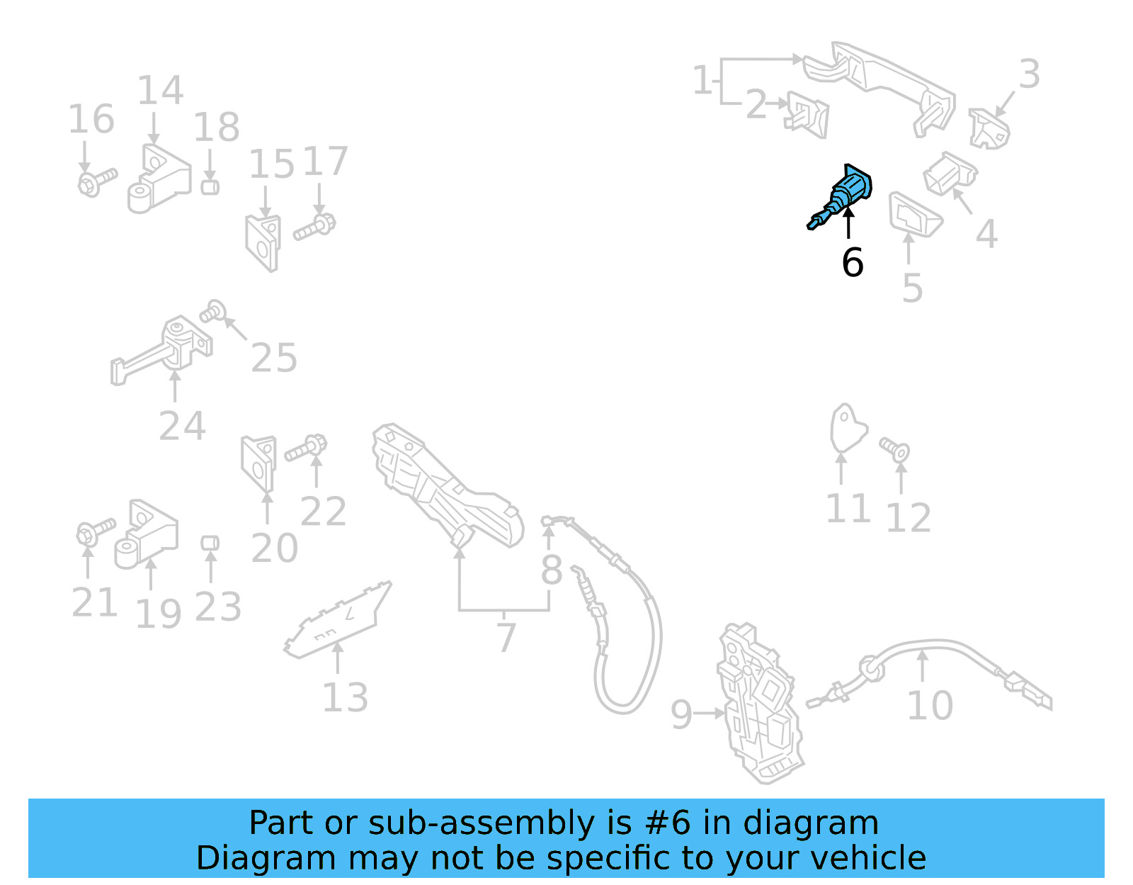 Lock Cylinder 17A-837-167 - View 3