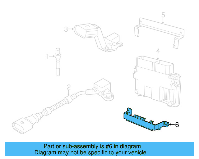 Engine Control Module (ECM) Bracket 6Q0-907-500-C - View 38