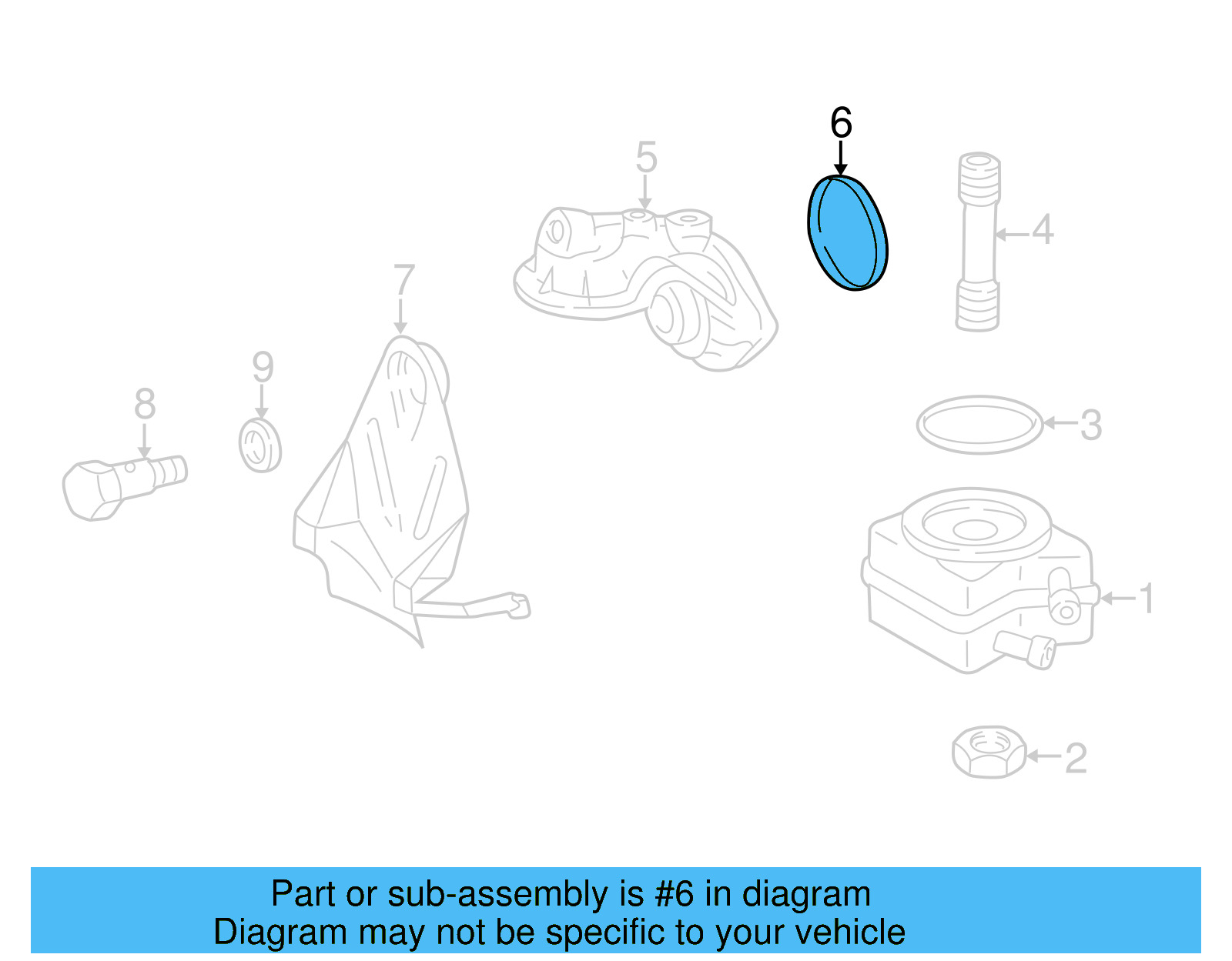 Oil Cooler Seal 076-117-069-A - View 8