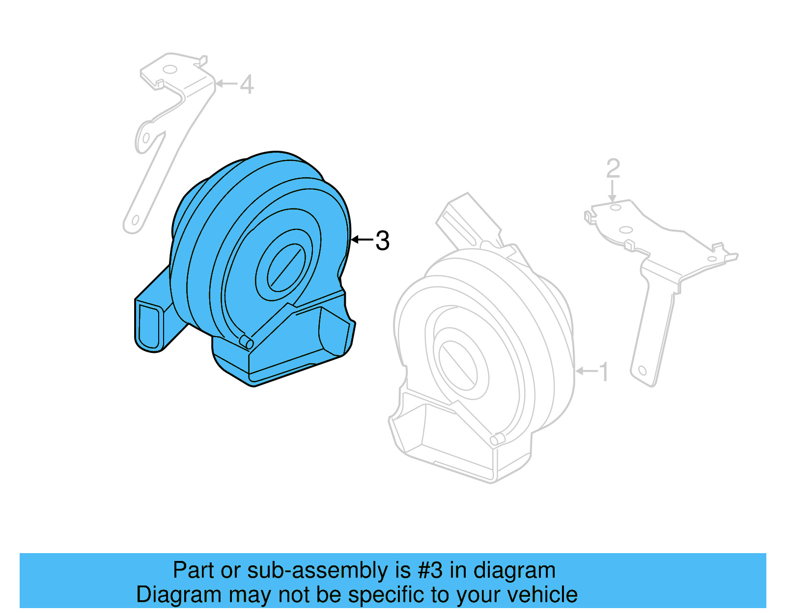 Low Note Horn 3AA-951-221-B - View 6