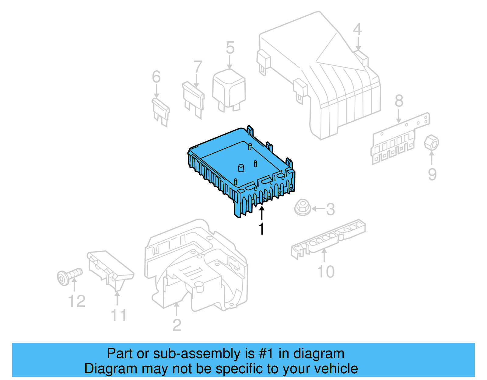 Fuse & Relay Box 3C0-937-125-A - View 11