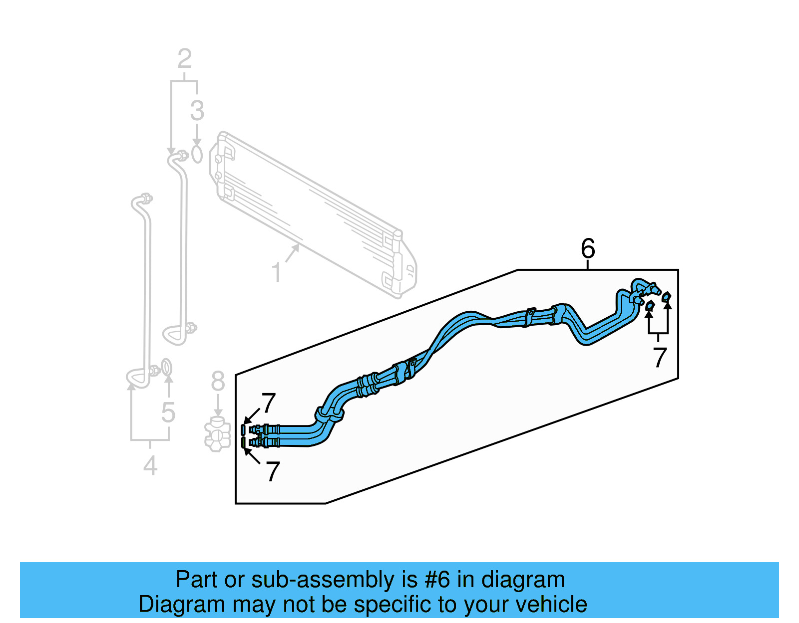 Hose & Tube Assembly 7L6-317-801-F - View 5