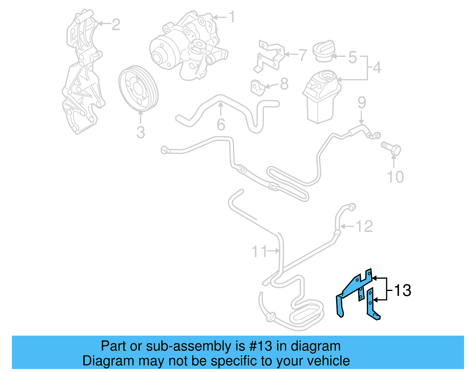 Bracket 1C0-422-166-AF - View 7