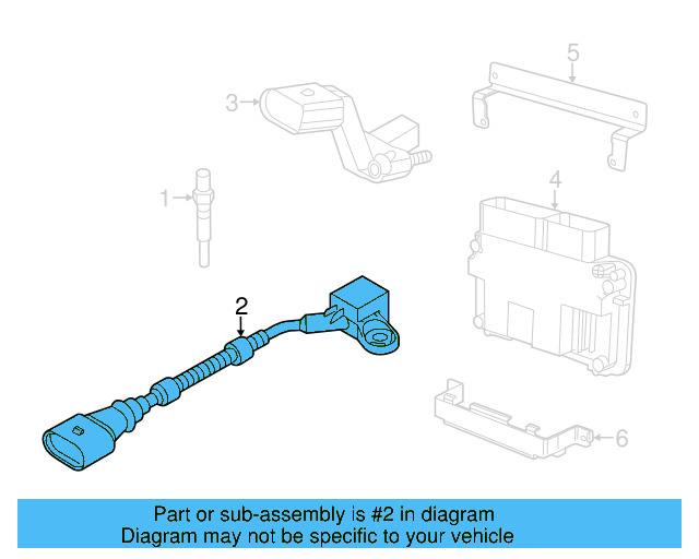 Camshaft Sensor 05E-907-601-D - View 14