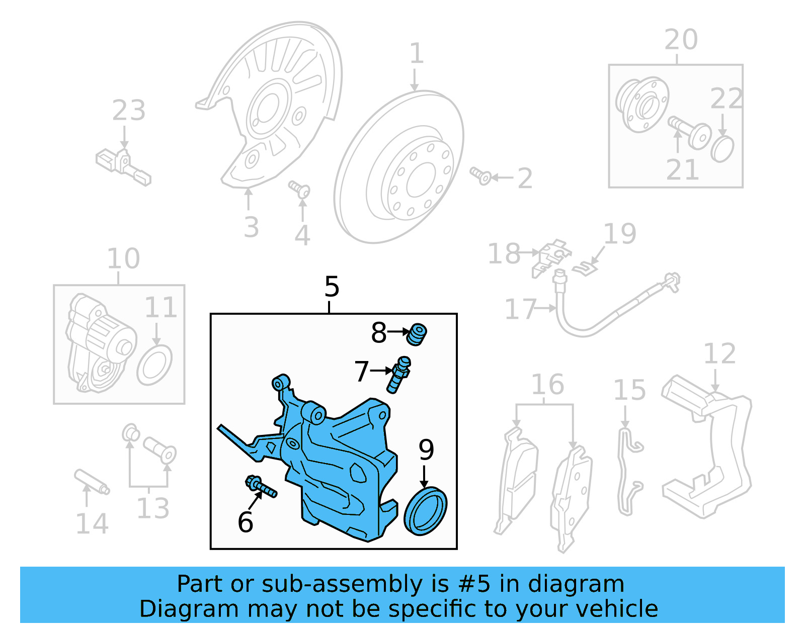 Disc Brake Caliper 5Q0-615-423-E-SL7 - View 13
