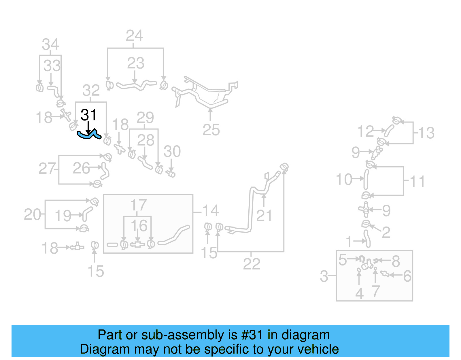Connector Tube 1K0-121-073-AK - View 4