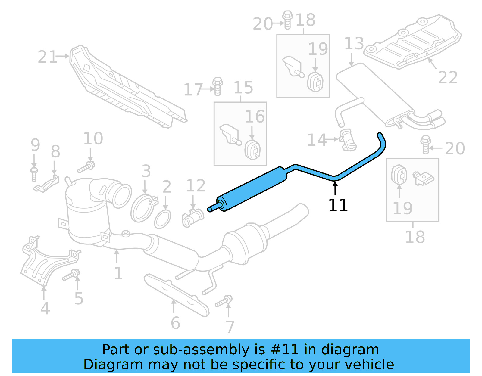 Center Muffler 5QM-253-209-T - View 7