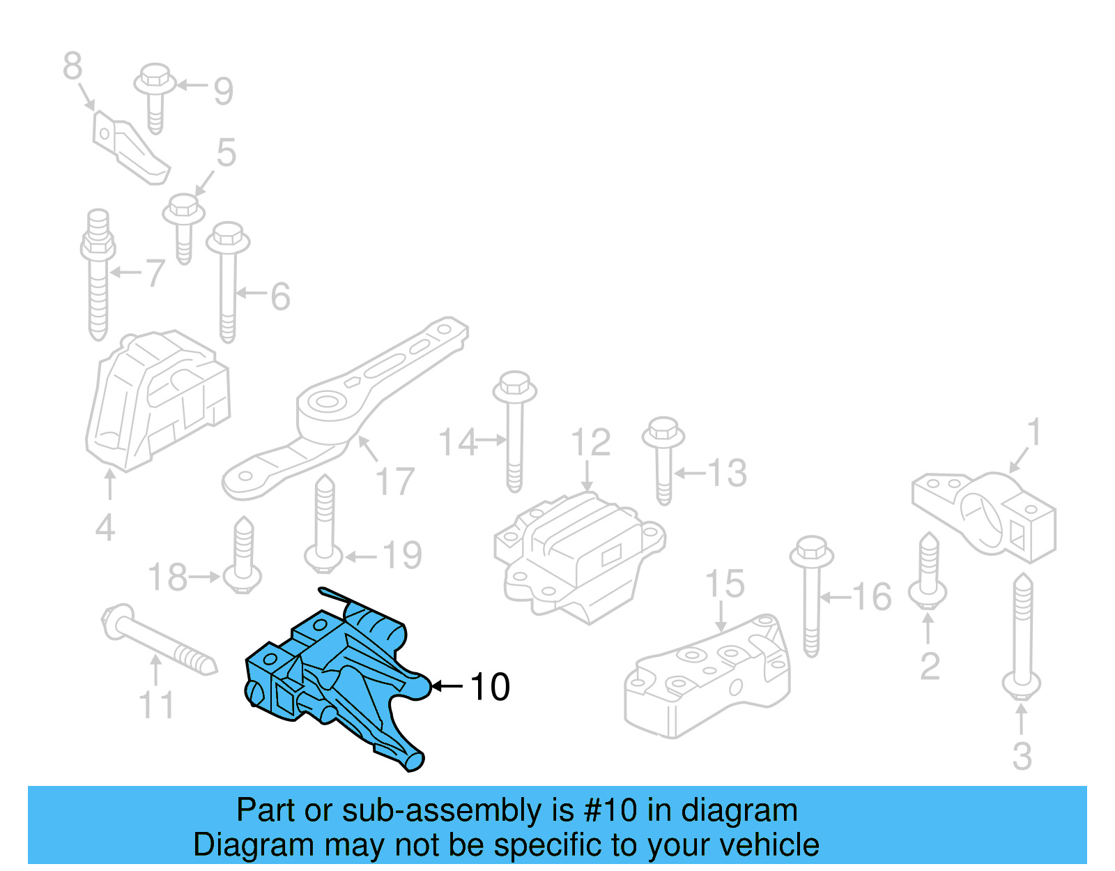 Support Bracket 03H-199-354 - View 7