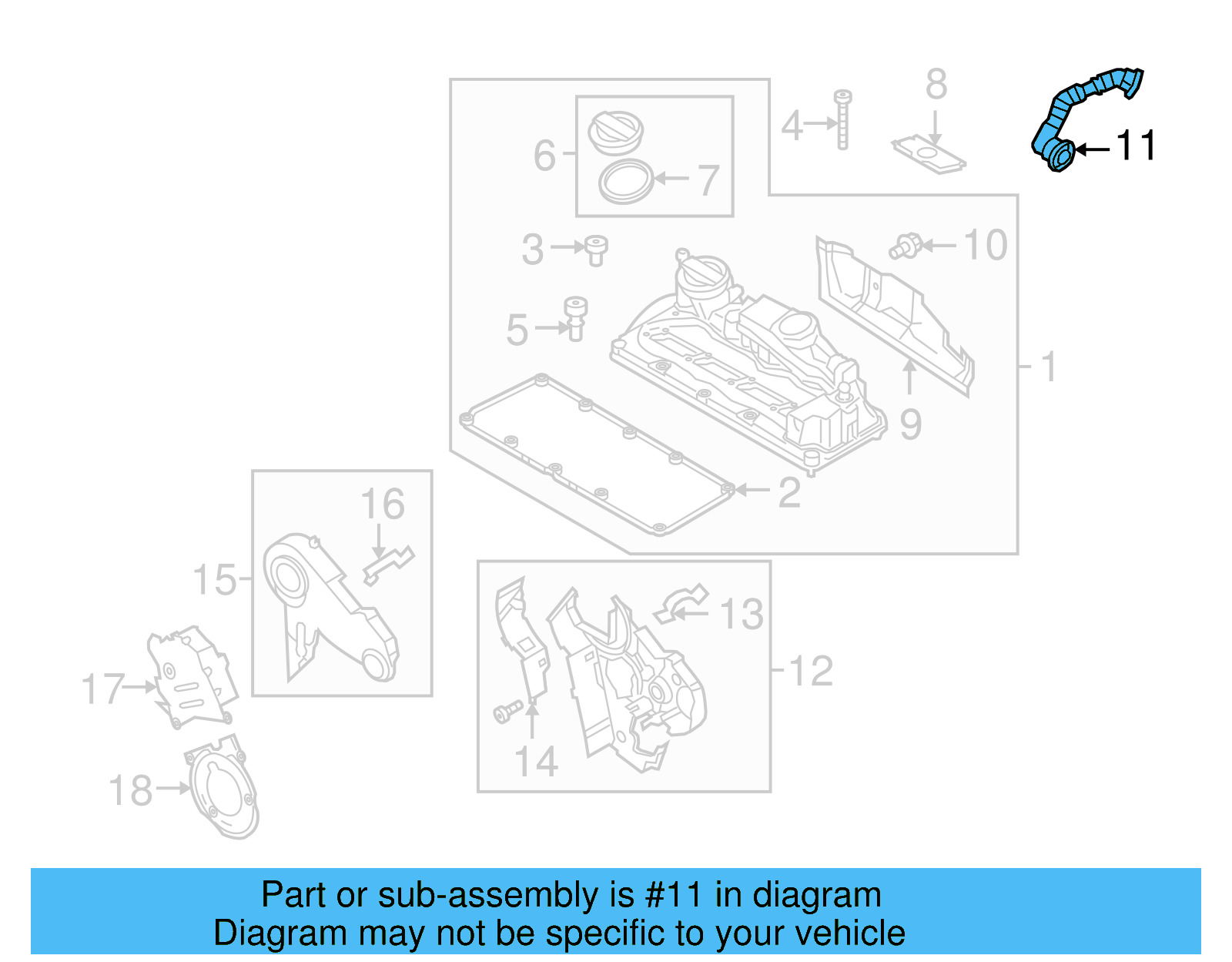 Vent Tube 03L-103-493-AL - View 5