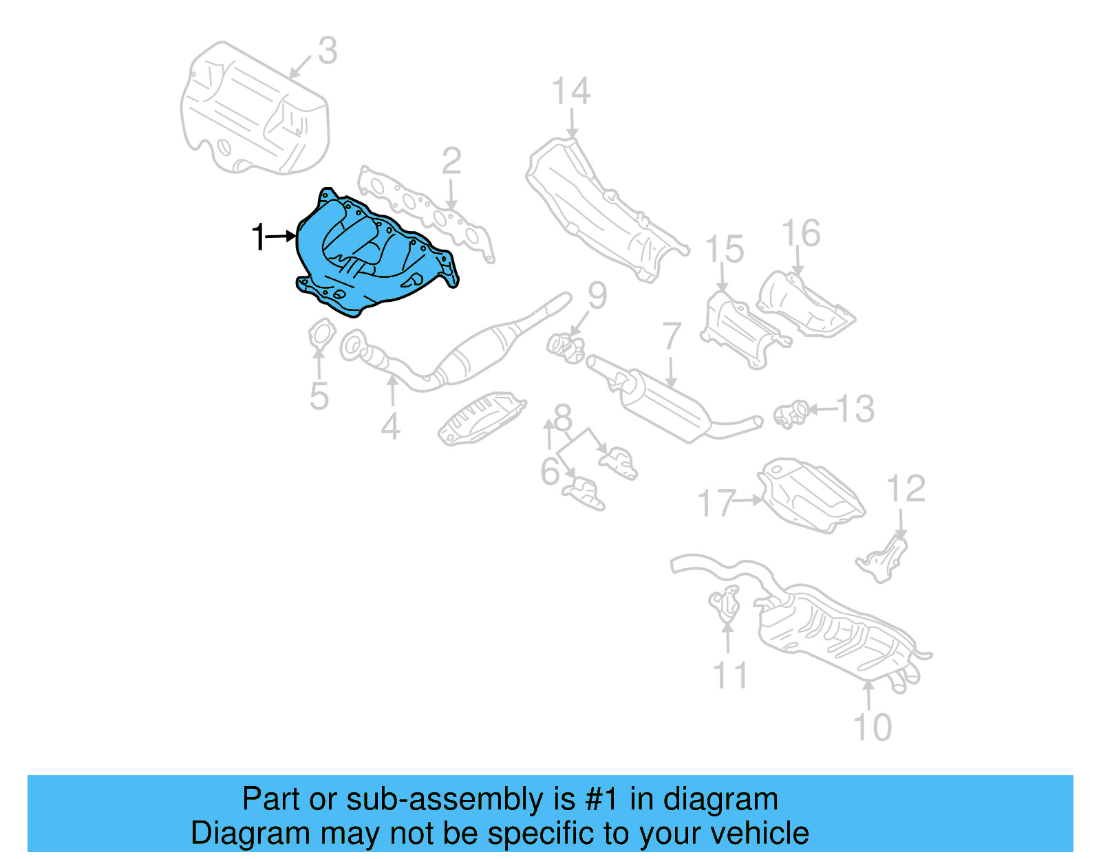 Exhaust Manifold 06A-253-033-AL - View 18