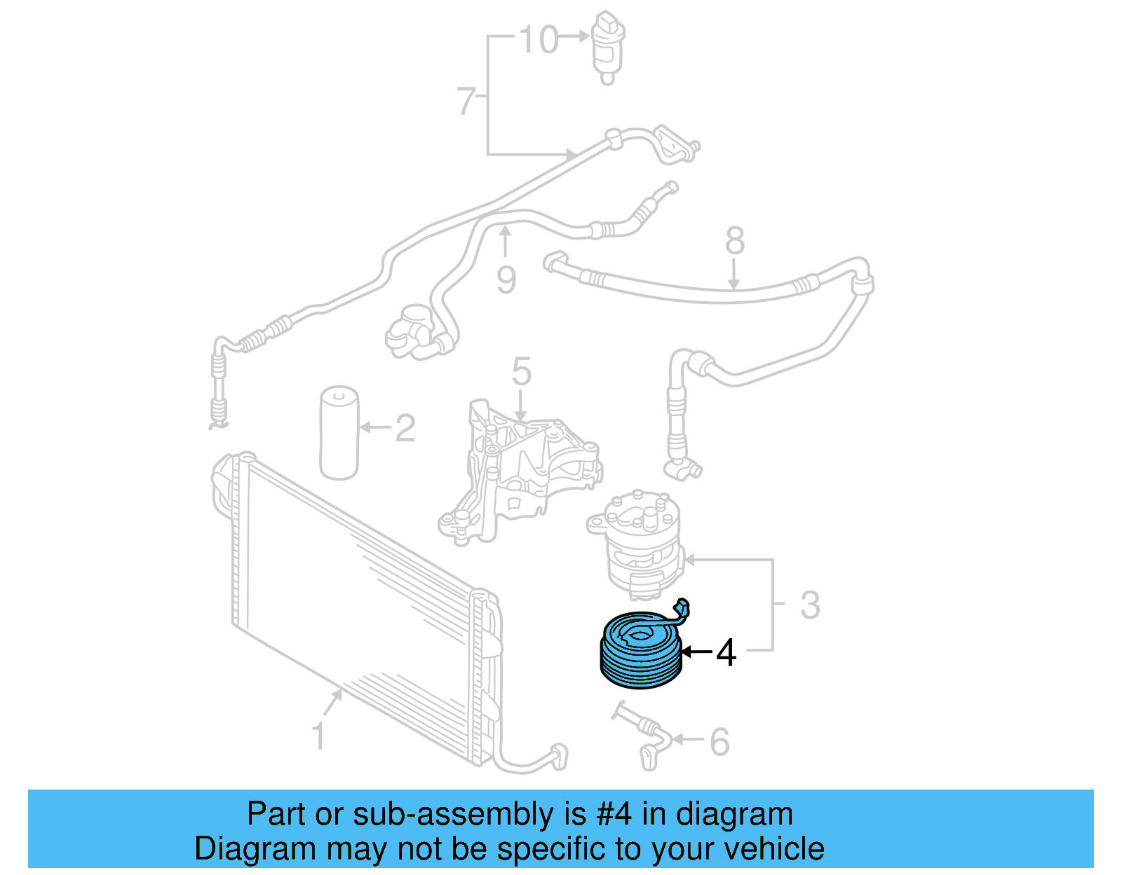 A/C Compressor Clutch 1J0-820-811-K - View 5