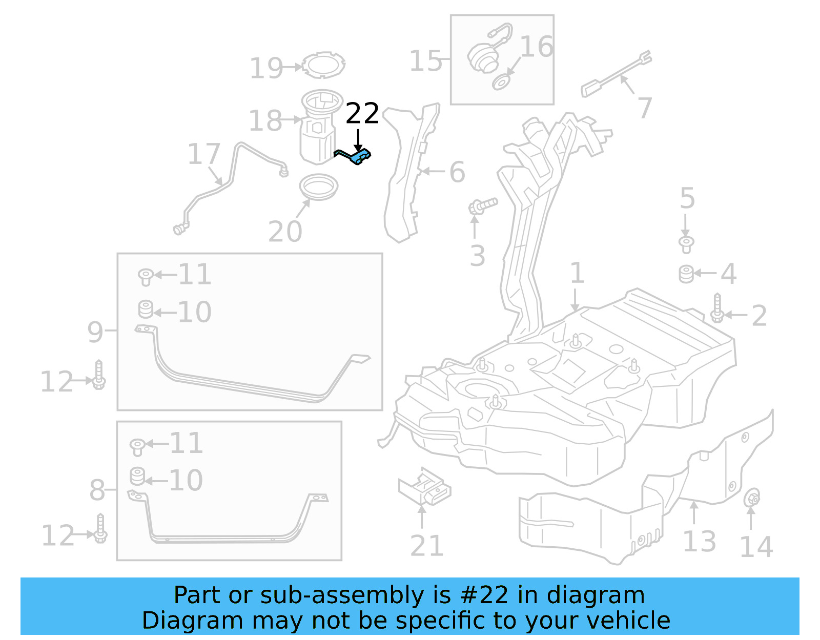 Fuel Sender Unit 3Q0-919-673-J - View 3