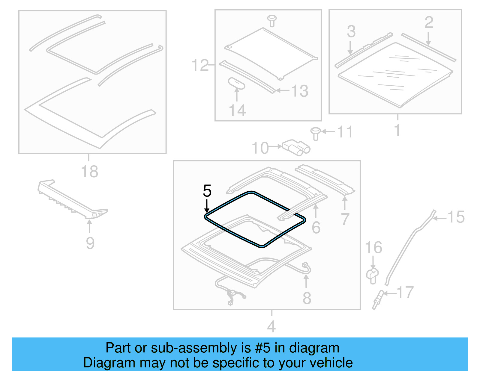Weatherstrip 5GM-877-439-A - View 9