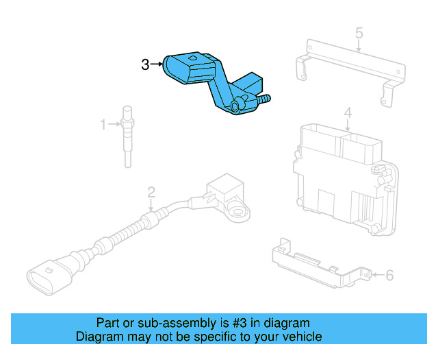 Engine Crankshaft Position Sensor 03C-906-433-E