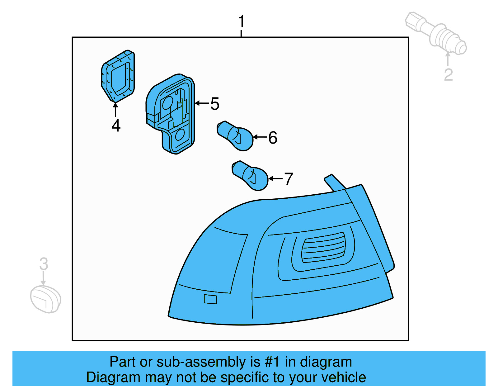 Tail Lamp Assembly 7P6-945-096-G - View 10