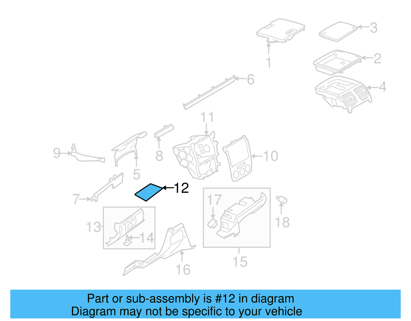 Lower Cover 1K0-857-367-C-3U6
