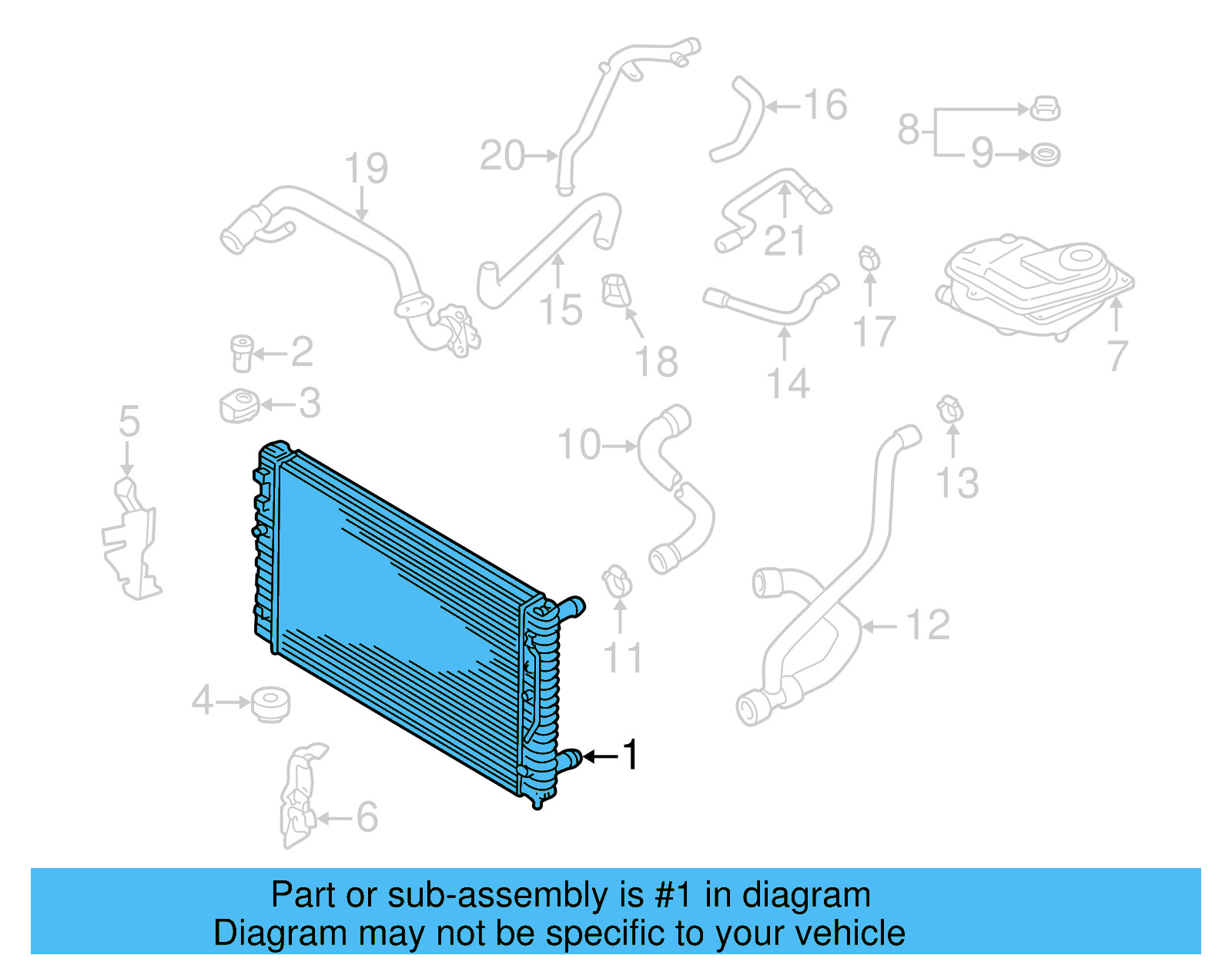 Radiator 8D0-121-251-P - View 4