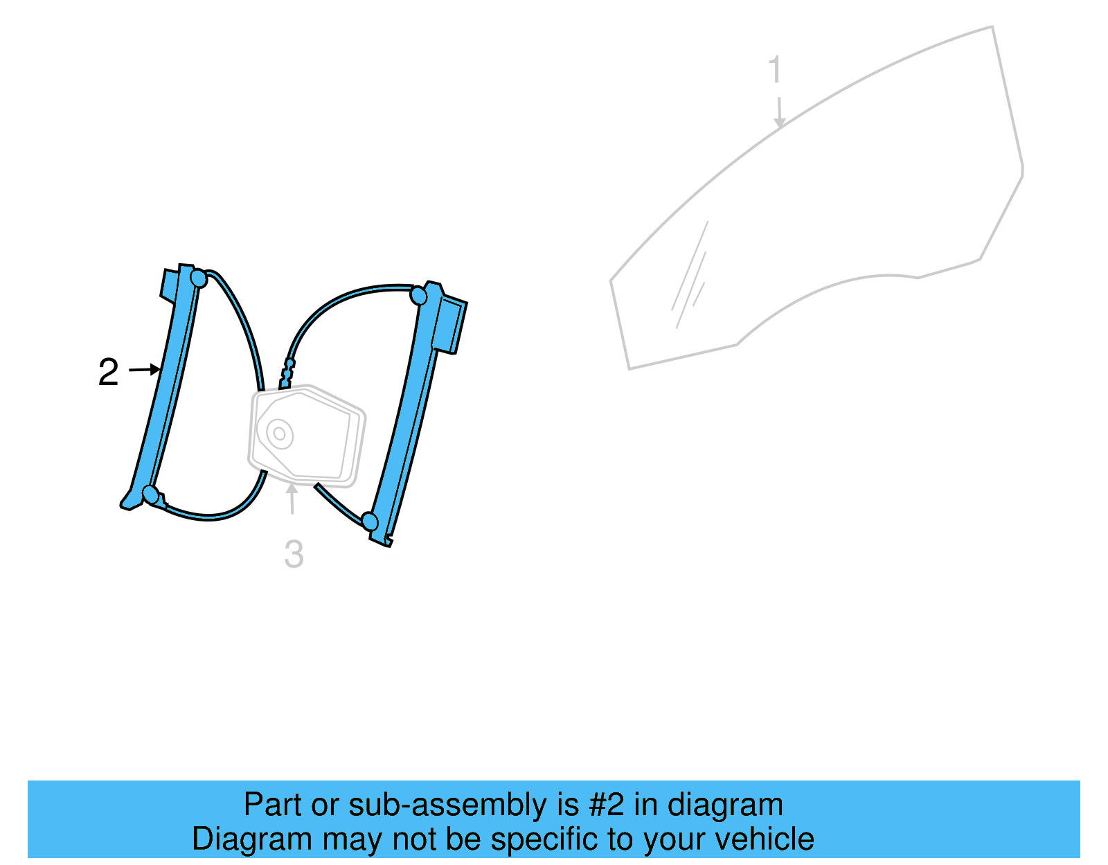 Window Regulator 1Q0-837-461-G - View 3
