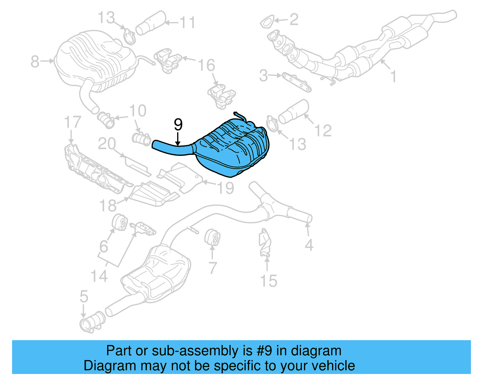 Resonator & Pipe 3C0-253-609-CF - View 14