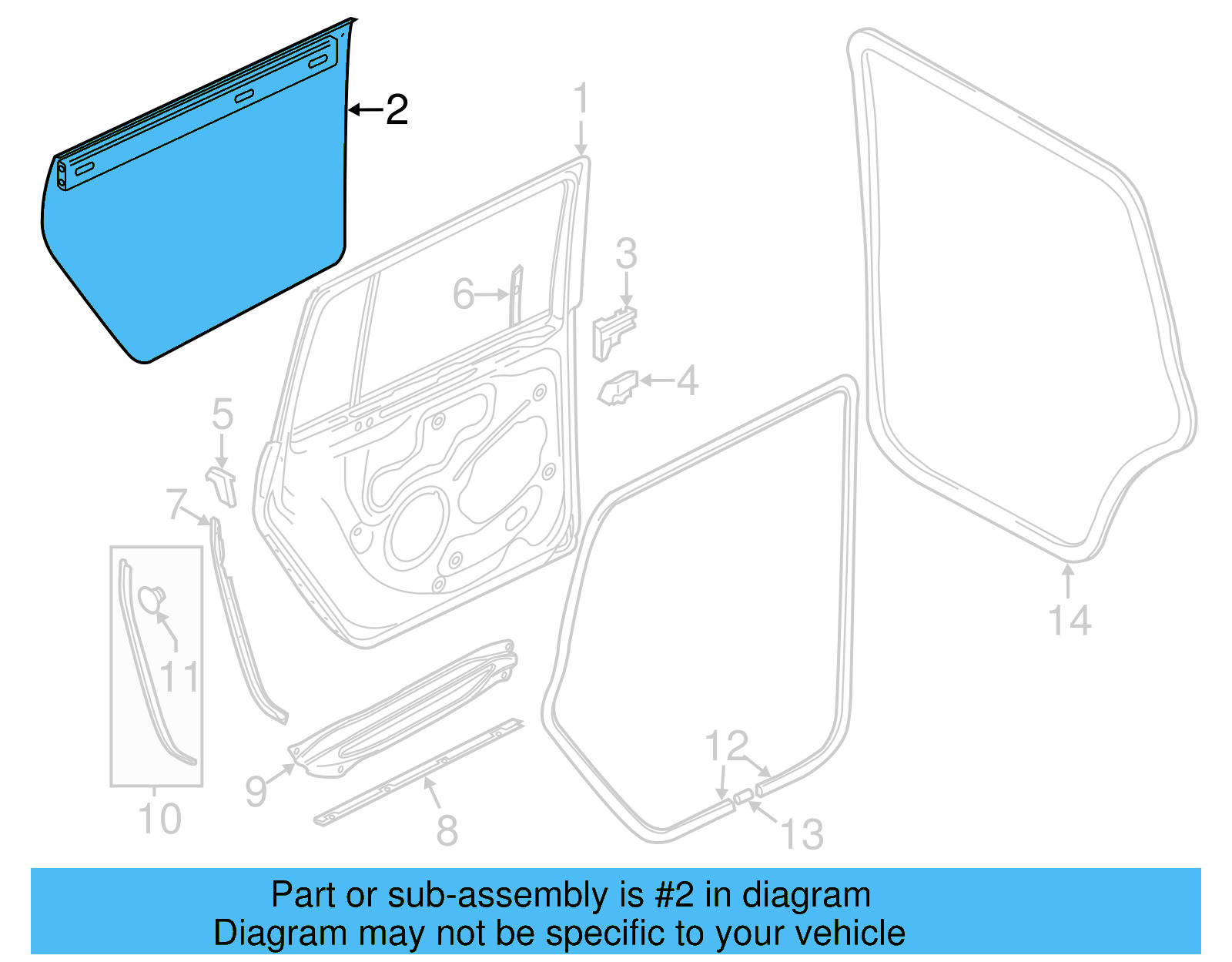 Exterior Panel 1K6-833-105-J - View 3
