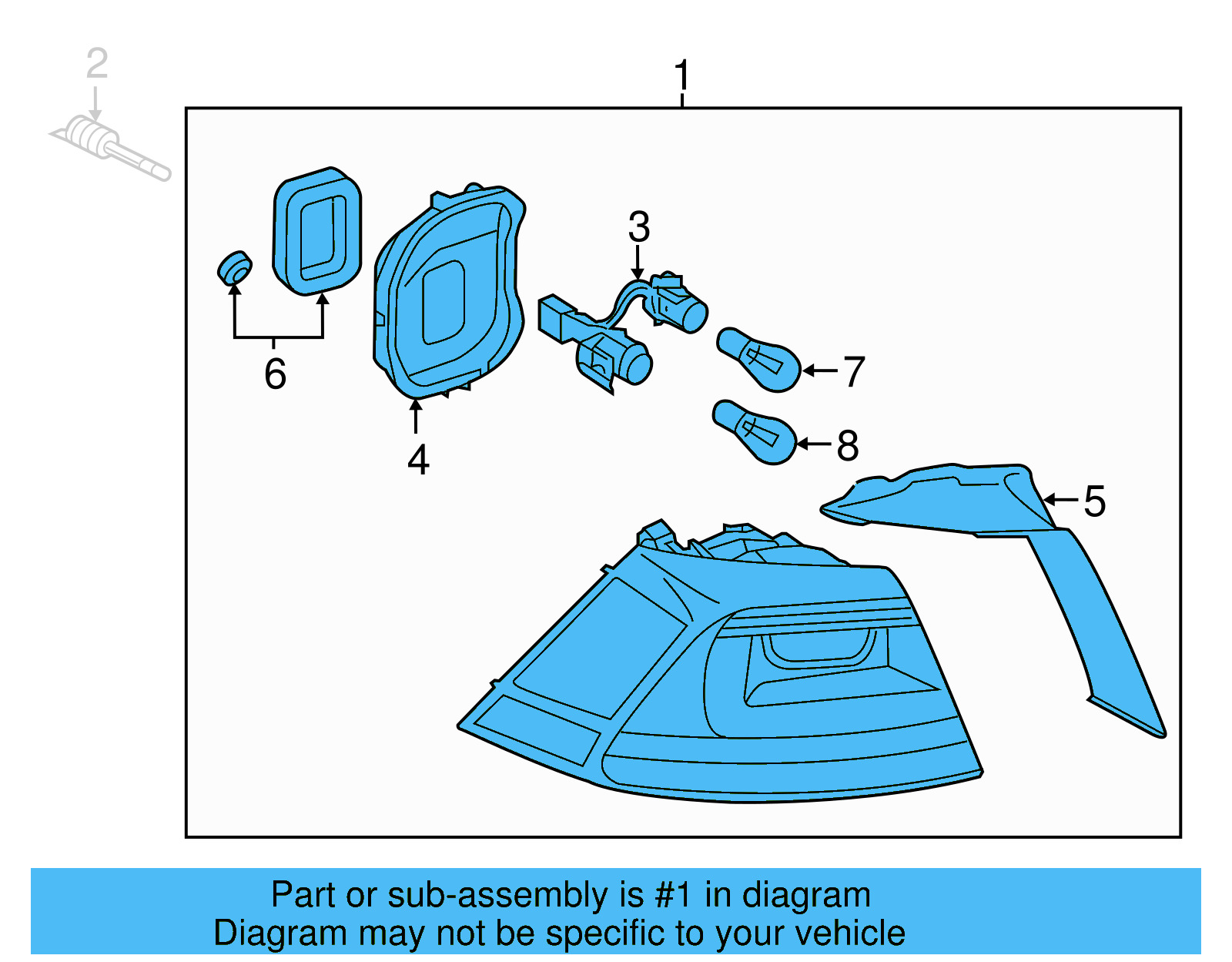 Tail Lamp Assembly 5G0-945-096-N - View 6