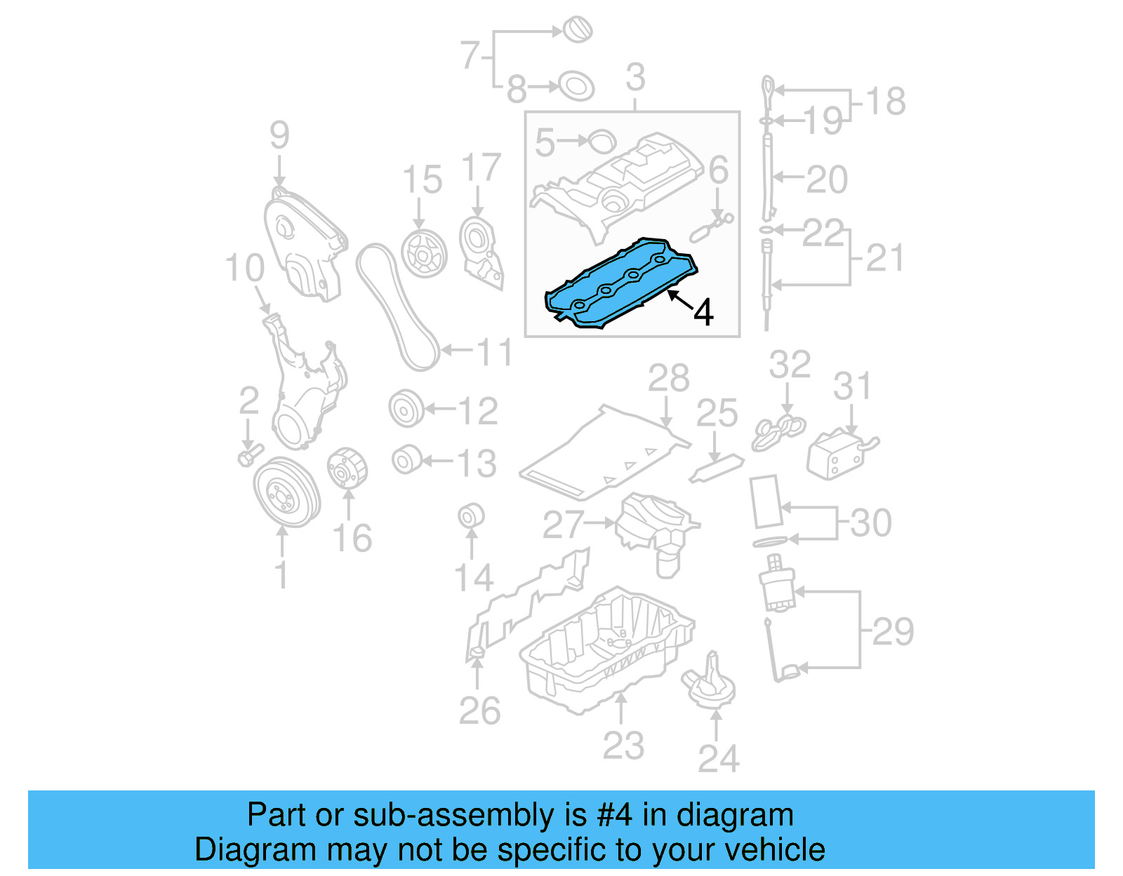 Valve Cover Gasket 06F-103-483-D - View 22