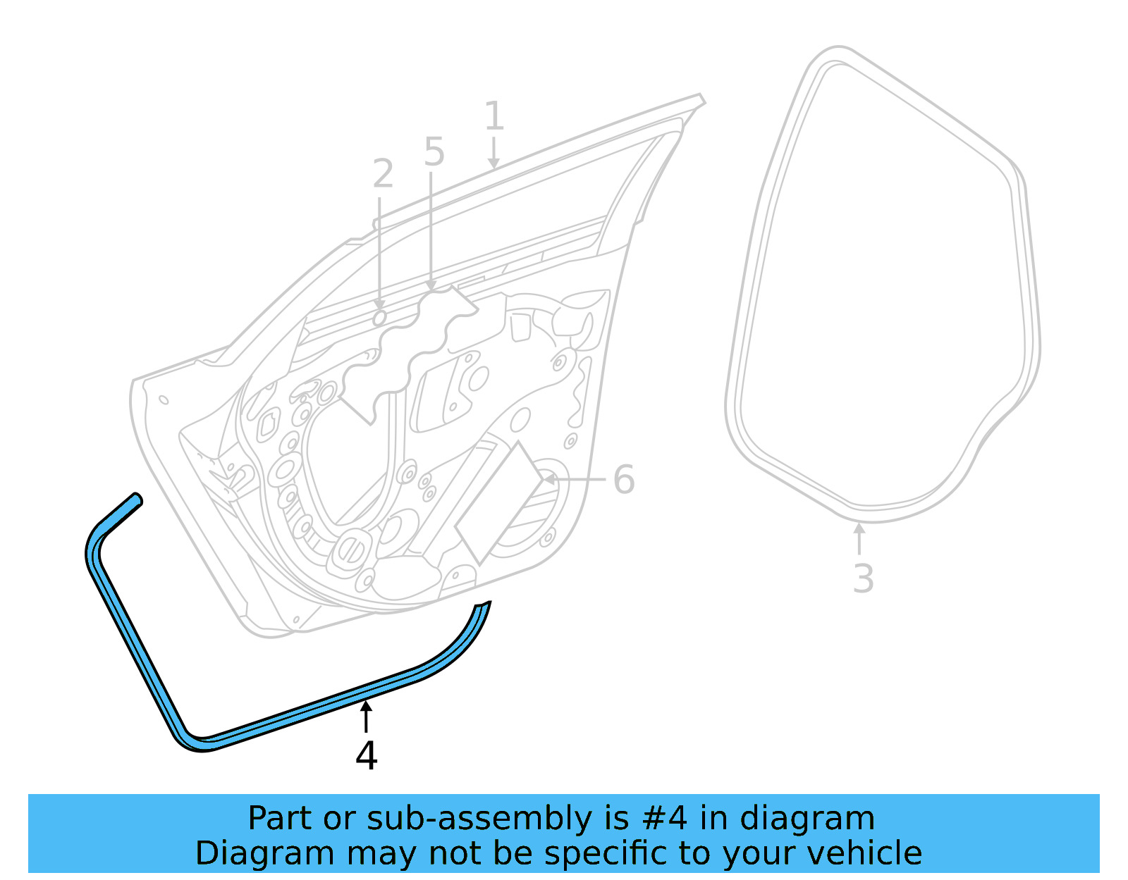 Door Weather 17A-839-702-B-5AP - View 5