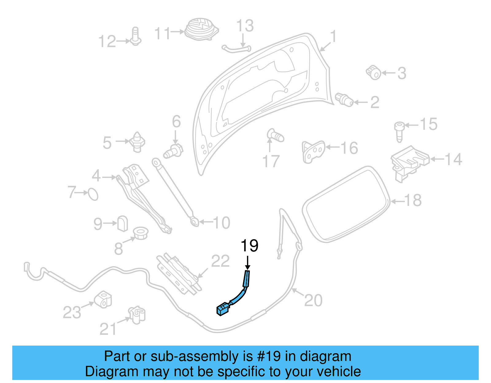 Lock Cable 5C3-827-531-B - View 6