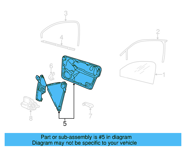 Window Regulator 1Y0-837-461-F