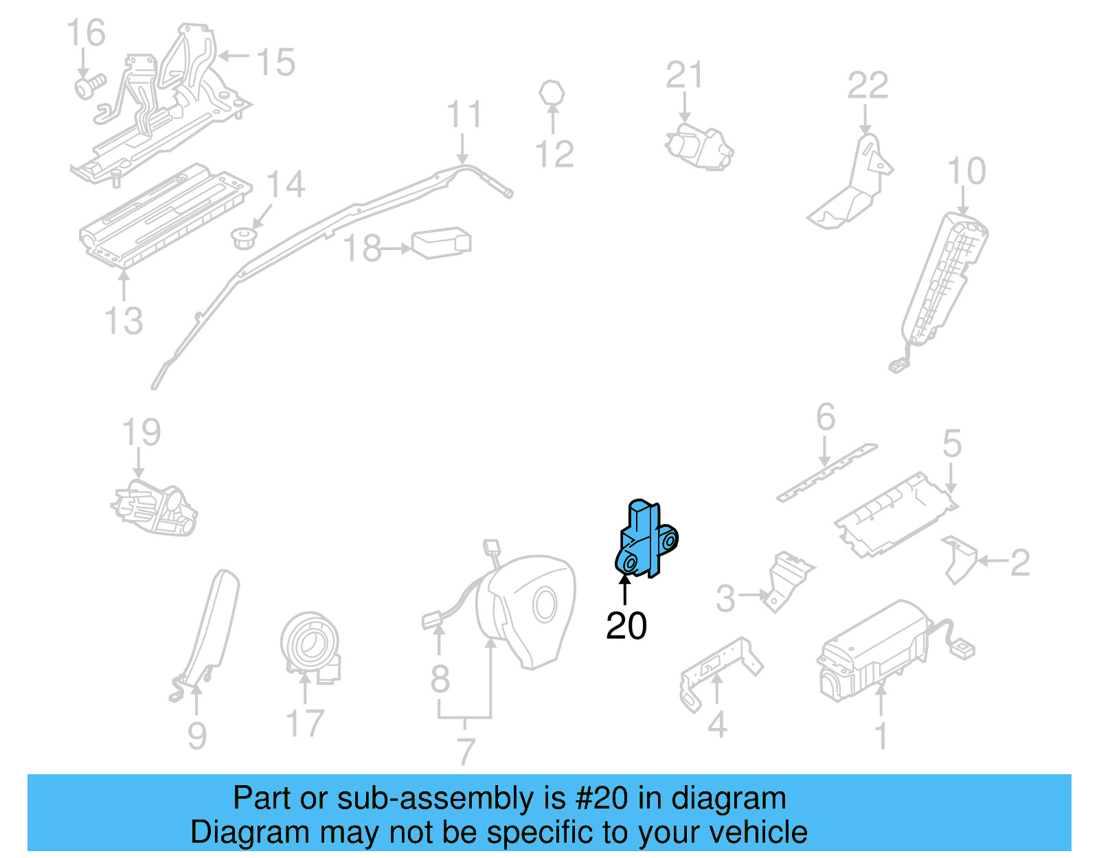 Side Impact Sens 1KM-955-557 - View 5
