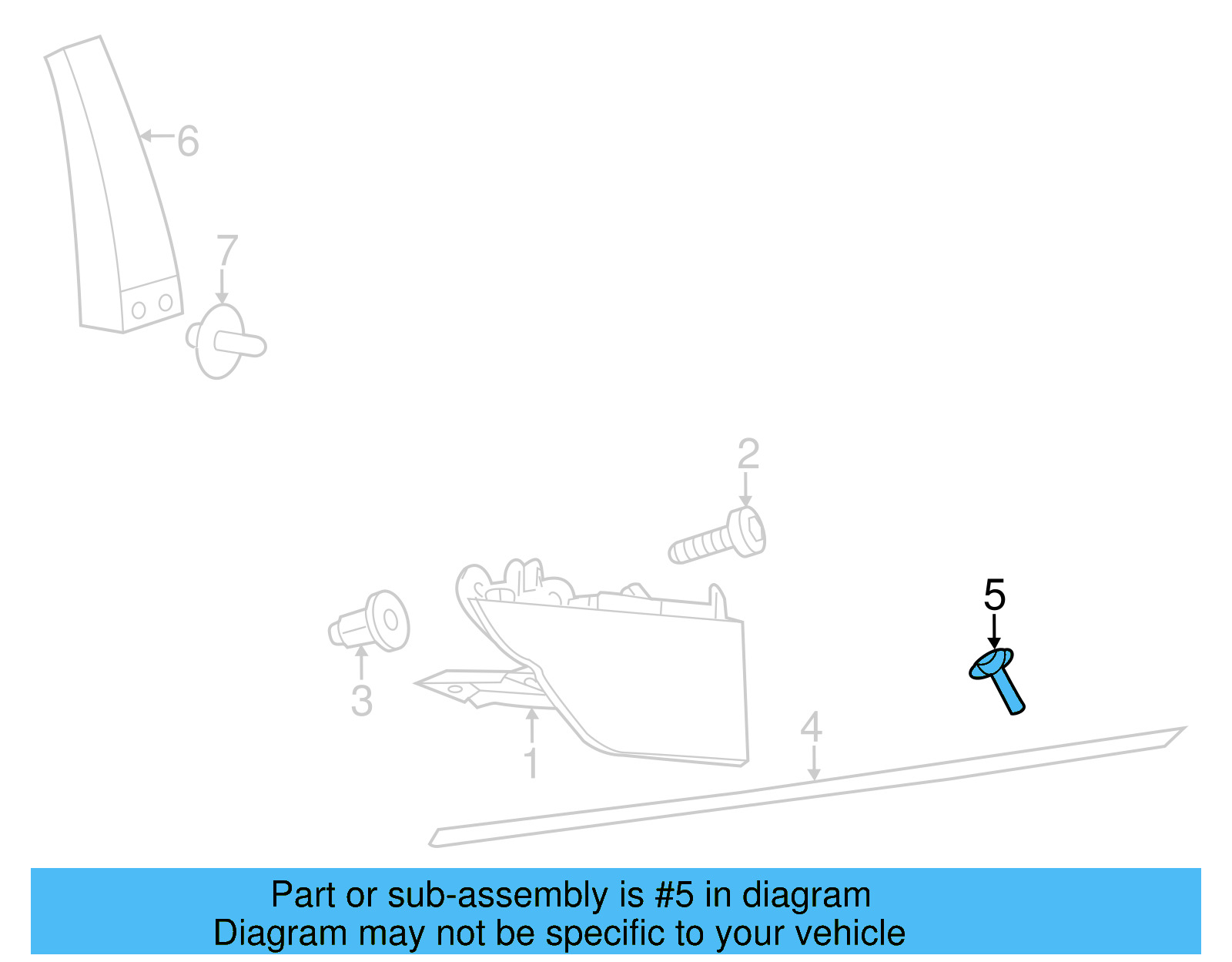 Rocker Molding Fastener WHT-000-188 - View 13