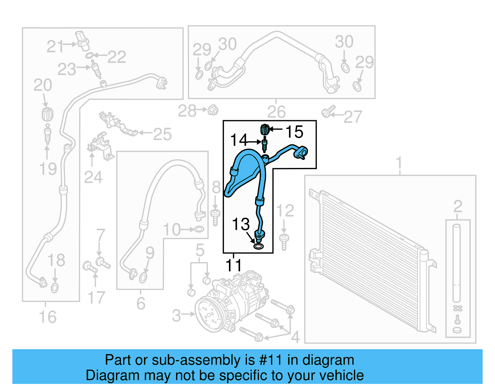 Center AC Line 5QF-816-743-B - View 5