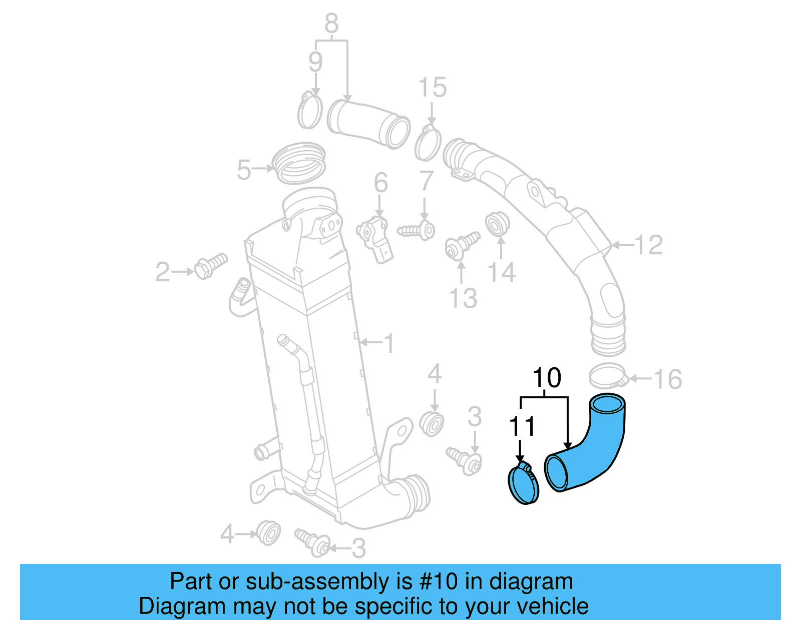 Lower Hose 3AA-145-832-B - View 6